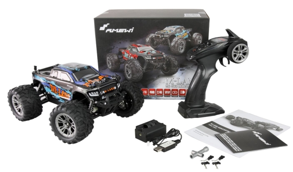 22623 M-Land Monstertruck 48km/h 4WD 1:16 RTR blau